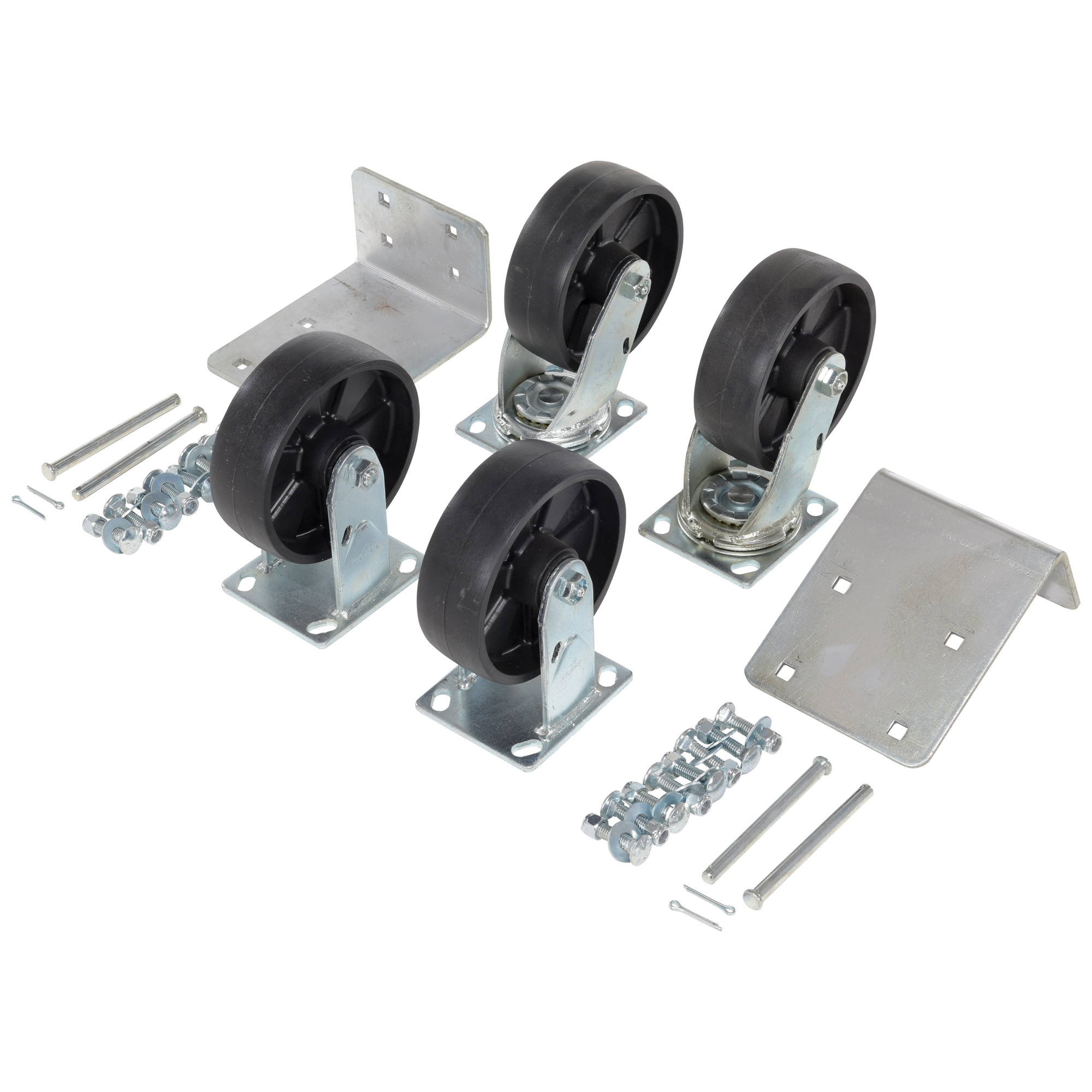 Vestil, 6x2 Glass Filled Nylon Caster 4.8k, Wheel Diameter 6 in, Caster